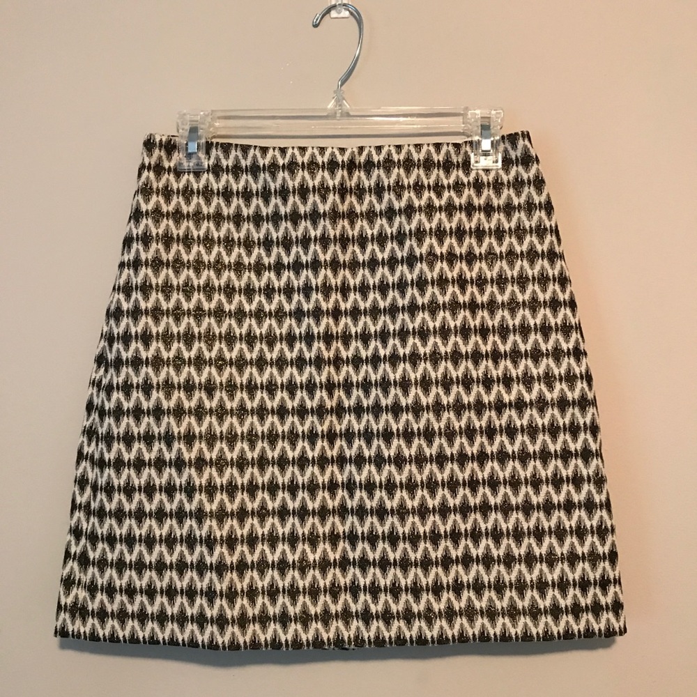 3 for $15 LOFT Gold, Black, White Mini Skirt